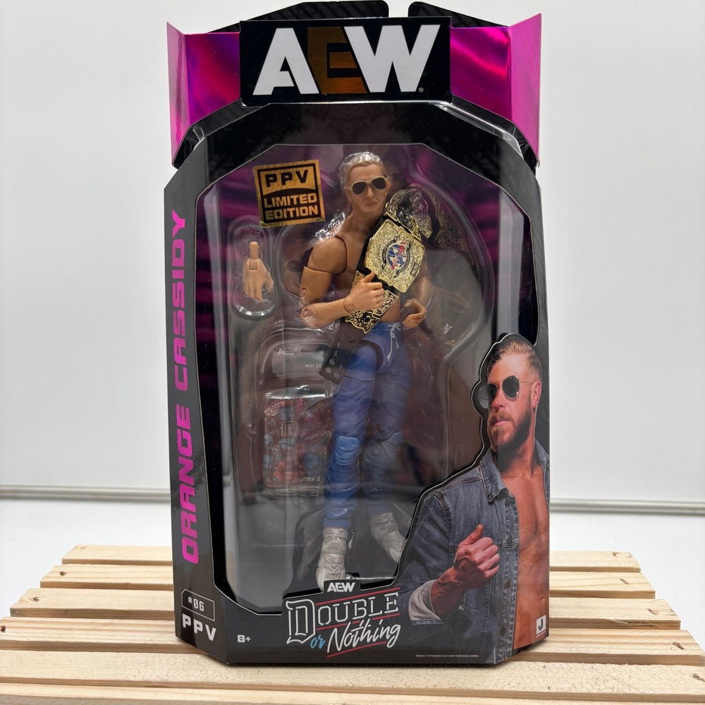 AEW Orange Cassidy Action Figure PPV Limited Edition NWT Double or Nothing